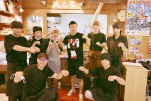 亀田さんと桃太呂アミュプラザ店